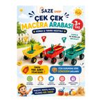 SAZE Kum ve Bahçe Oyun Seti – Tekerlekli Oyuncak Taşıma Arabası, Kürek ve Tırmık Aksesuarlı, Plaj Kum Havuzu 3+ Yaş