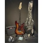 Sazhane Sunburst Hss Elektro Gitar Seti Full ( Gitar,amfi,stand,askı,kapo,yedek Tel,tuner,kablo,askı,kılıf - 3 Renk Sunburst