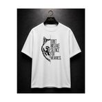 SB BİANCO Kurt Desenli Motivasyon Baskılı Oversize Unisex Premium Tişört