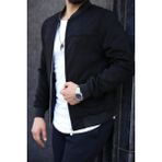 S/B Collection Erkek Süetkolej Baharlık Ceket - XL - Siyah