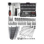 SB GLOBAL KOPYA - 58 Parça 46mini Lokma Takımı Otomatik Cırcırlı 1/4" 12 Parça Kombine Açık Ağız-yıldız