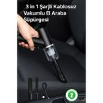 Sb Shopping 3 In 1 Şarjlı Kablosuz Vakumlu El Araba Süpürgesi Araç Ev Ofis Süpürgesi