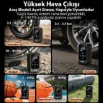 Sb Shopping Ezere Pump Taşınabilir Araba Yüksek Güçlü Elektrikli Kablosuz Lastik Hava POMPASI-(5775) - Seçenek