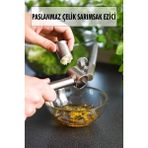 Sb Shopping Hazneli Paslanmaz Metal Sarımsak ve Zencefil Ezici Doğrayıcı - Seçenek
