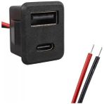 Sb Shopping IC-266T-4 Pano Tip Kare Type-C + USB Şarj Soketi Bağlantı Modülü