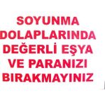 Sb Shopping Soyunma Dolabı Uyarı Levhası 25X35 Kod: 440