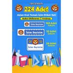 Sb Store Aslan Kral Okul Kreş İsim Etiketi Kalem Defter Özel İsim Yazılabilen Etiket Seti Model 2 - 224 Adet