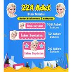 Sb Store Elsa Okul Kreş İsim Etiketi Kalem Defter Özel İsim Yazılabilen Etiket Seti Model 24
