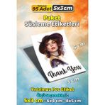 Sb Store Moda Kozmetik Ambalaj Hediye Paket Süsleme Etiketi Model 150 - 95 Adet 5cm - Çok Renkli - 5 cm - Pvc Etiket