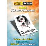 Sb Store Moda Kozmetik Ambalaj Hediye Paket Süsleme Etiketi Model 162 - 95 Adet 5cm - Çok Renkli - 5 cm - Pvc Etiket