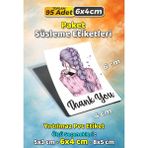 Sb Store Moda Kozmetik Ambalaj Hediye Paket Süsleme Etiketi Model 163 - 95 Adet 6cm - Çok Renkli - Pvc Etiket - 6 cm