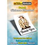 Sb Store Moda Kozmetik Ambalaj Hediye Paket Süsleme Etiketi Model 165 - 95 Adet 6cm - Çok Renkli - 6 cm - Pvc Etiket