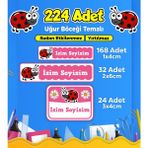 Sb Store Okul Kreş Etiketi Kalem Defter Özel Isim Yazılabilen Etiket Seti Model 130 - 224 Adet