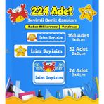 Sb Store Okul Kreş Etiketi Kalem Defter Özel Isim Yazılabilen Etiket Seti Model 136