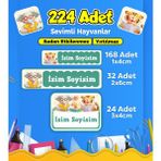 Sb Store Okul Kreş Etiketi Kalem Defter Özel Isim Yazılabilen Etiket Seti Model 139