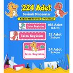 Sb Store Okul Kreş Etiketi Kalem Defter Özel Isim Yazılabilen Etiket Seti Model 140