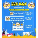 Sb Store Okul Kreş Etiketi Kalem Defter Özel Isim Yazılabilen Etiket Seti Model 155