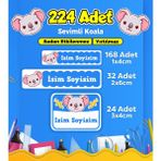 Sb Store Okul Kreş Etiketi Kalem Defter Özel Isim Yazılabilen Etiket Seti Model 159