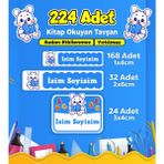 Sb Store Okul Kreş Etiketi Kalem Defter Özel Isim Yazılabilen Etiket Seti Model 168 - 224 Adet