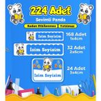 Sb Store Okul Kreş Etiketi Kalem Defter Özel Isim Yazılabilen Etiket Seti Model 185 - 224 Adet