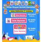 Sb Store Okul Kreş Etiketi Kalem Defter Özel Isim Yazılabilen Etiket Seti Model 188 - 224 Adet