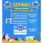 Sb Store Okul Kreş Etiketi Kalem Defter Özel Isim Yazılabilen Etiket Seti Model 207 - 224 Adet