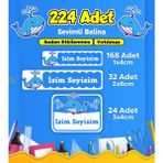 Sb Store Okul Kreş Etiketi Kalem Defter Özel Isim Yazılabilen Etiket Seti Model 209 - 224 Adet
