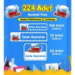 Sb Store Okul Kreş Etiketi Kalem Defter Özel Isim Yazılabilen Etiket Seti Model 225 - 224 Adet