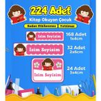 Sb Store Okul Kreş Etiketi Kalem Defter Özel Isim Yazılabilen Etiket Seti Model 227 - 224 Adet