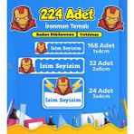 Sb Store Okul Kreş Etiketi Kalem Defter Özel Isim Yazılabilen Etiket Seti Model 238 - 224 Adet
