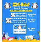 Sb Store Okul Kreş Etiketi Kalem Defter Özel İsim Yazılabilen Etiket Seti Model 99 (224 Adet)