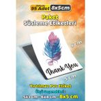 Sb Store Teşekkür Etiketi Thank You Ambalaj Hediye Süsleme Etiketi Model 127 - 95 Adet 8cm - Çok Renkli - 8 cm - Pvc Etiket