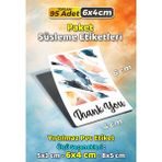 Sb Store Teşekkür Etiketi Thank You Ambalaj Hediye Süsleme Etiketi Model 171 - 95 Adet 6cm - Çok Renkli - 6 cm - Pvc Etiket