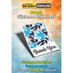 Sb Store Teşekkür Etiketi Thank You Ambalaj Hediye Süsleme Etiketi Model 181 - 95 Adet 6cm - Çok Renkli - 6 cm - Pvc Etiket