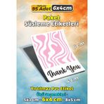 Sb Store Teşekkür Etiketi Thank You Ambalaj Hediye Süsleme Etiketi Model 197 - 95 Adet 6cm - Çok Renkli - 6 cm - Pvc Etiket