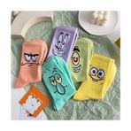 Sba Socks 5'li Desenli Kolej Çorap Seti Sünger Bob Kolej - Çok Renkli