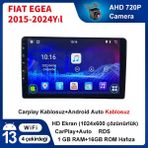 SBAID Fıat Egea 2015-2024YIL 1gb Ram 16GB Rom Android Multimedya Kablosuz Carplay Navigasyon 9 Inç Ekran