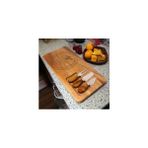 Sbl 4 Parça Akasya Ağacı Peynir Sunum Tabağı, Peynir Sunum Tepsisi Sblshp 1064356 - Bej - 70 ml