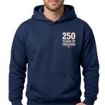 SBL SOUTH BEACH LEATHER ABD 250. Yıl Dönümü Kapüşonlu Sweatshirt 1776–2026 – Yarı Yüzüncü Yıl Bağımsızlık Günü Vatansever Kazak, Amerikan Bayrağı Özgürlük Hediyesi, mavi, L