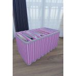 sbodurhome 8 Bölmeli Dolap ve Çekmece Içi Düzenleyici Akordiyon Organizer L-00517 (3 Adet) - 0,6 x 19 x 29 cm - Renkli