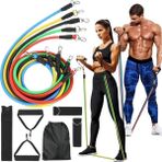 sbodurhome Full Body Antrenman Için Kapı Arkası Spor Bandı ve Aksesuar Seti - Renkli