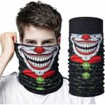 sbodurhome Joker Yüz Baskılı Baf Bandana - Çok Amaçlı Boyunluk Bandana 2 No - 1 - Renkli - Standart