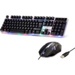 sbodurhome Kablolu Oyuncu Klavye Mouse Set LED Q Siyah H837Q