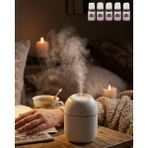 sbodurhome Mini Nemlendirici 5 Esans Hediyeli LED Işıklı Taşınabilir Aromaterapi Buhar Makinesi - Renkli - 1