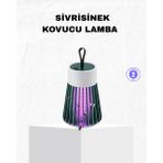 sbodurhome Şarjlı Mor Işıklı Sivrisinek Öldürücü Lamba – Sessiz ve Kimyasal Içermez