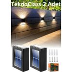 sbodurhome Solar Çift Taraflı Duvar Lambası Güneş Enerjili Aydınlatma Dekorasyon Aplik Işık 2 Li (4887) - 1