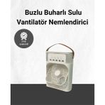 sbodurhome Spreyli Mini Masaüstü Fan | 500ML Su Hazneli, 3 Kademeli Soğutucu - Renkli