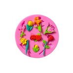 Sbq Collection Çoklu Minik Çiçek Süsleme Silikon Kalıbı