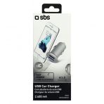Sbs 15520 TECAR2USB2AS 5 W Çift USB Çıkışlı Çakmaklığa Takılan Araç Şarj Cihazı Gri