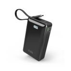 Sbs 22.5 W 20000 Mah Dahili Kablolu Powerbank Siyah